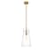 Z-Lite Kira Pendant, 1-Light, 6.5 In.W x 13 In.H, Modern Gold/Clear 7508P-ROD-MGLD - alternate 5
